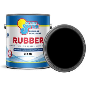 imageIn The Swim Synthetic RubberBase Pool Paint  Black 1 Gallon