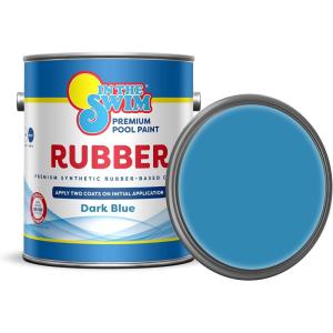 imageIn The Swim Synthetic RubberBase Pool Paint  Dark Blue 1 Gallon