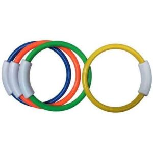 imageIn The Swim Underwater Dive Rings  Pool Toy Set of 4 for Kids ampamp Beginners  Safe NonCorrosive Swim Training Game