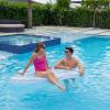 imageIn The Swim Glitter Heart Inflatable Pool Tube Float  46quot HeartShaped Swim Ring with Holographic Glitter  Durable PVC Float for Adults ampamp Teens  Pink Sparkle Pool LoungerCloud
