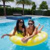 imageIn The Swim Glitter Heart Inflatable Pool Tube Float  46quot HeartShaped Swim Ring with Holographic Glitter  Durable PVC Float for Adults ampamp Teens  Pink Sparkle Pool LoungerSmiley