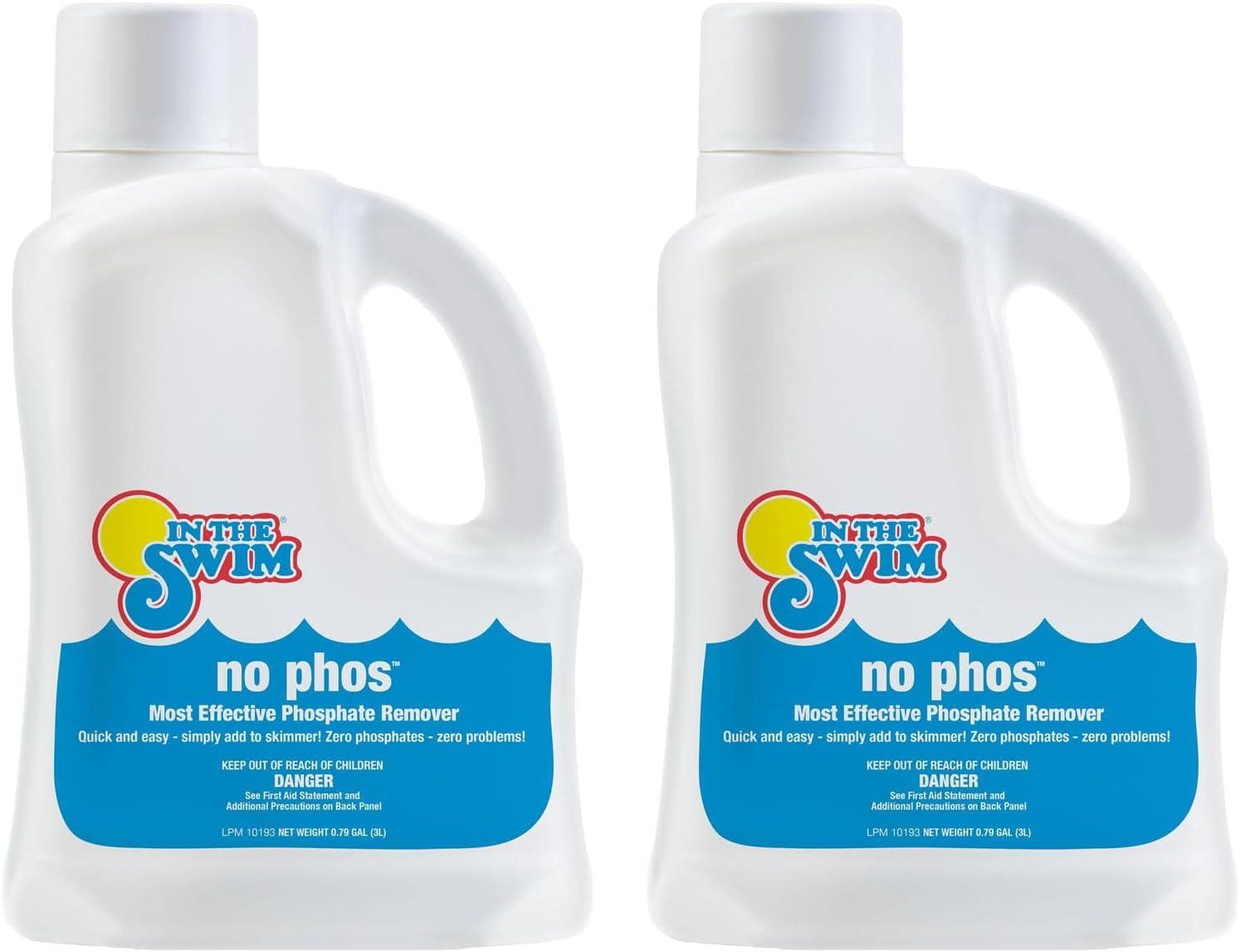 imageIn The Swim  Pure Clear  No Phos  Reduces Phosphates ampamp Removes NonLiving Matter for Clearer Water  3 Liter  2PackNo Phos
