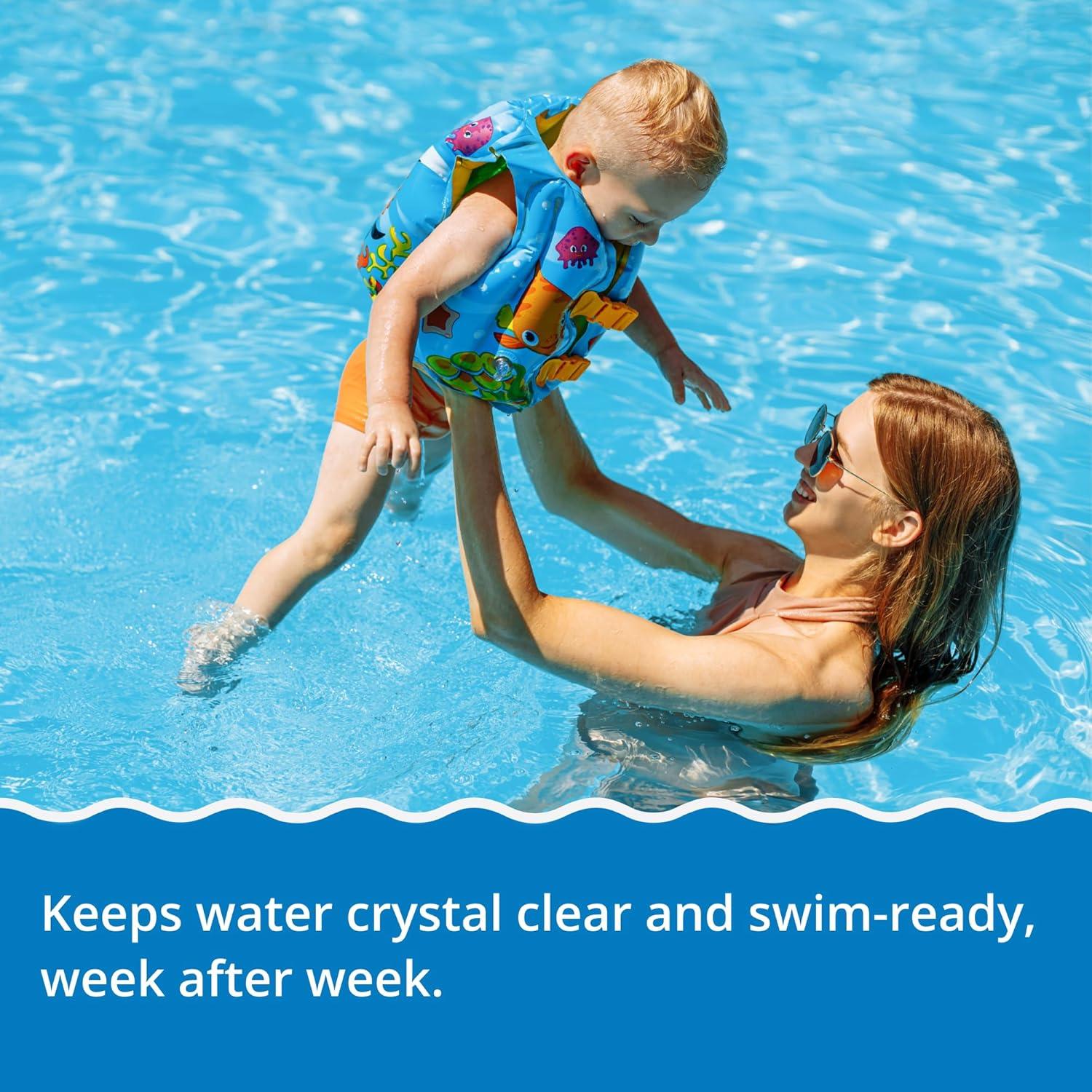 imageIn The Swim  Pure Clear  No Phos  Reduces Phosphates ampamp Removes NonLiving Matter for Clearer Water  3 Liter  2PackPure Clear
