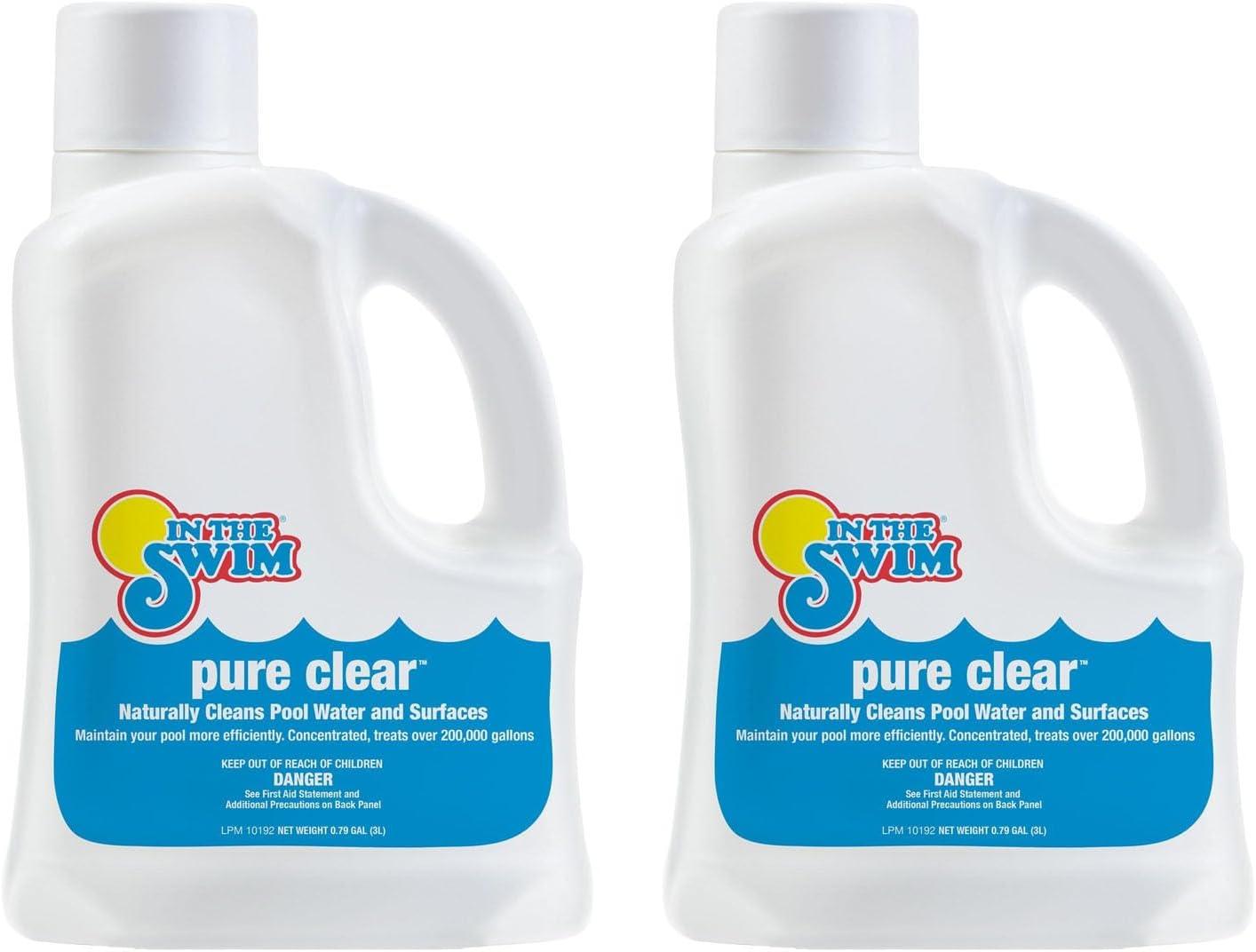 imageIn The Swim  Pure Clear  No Phos  Reduces Phosphates ampamp Removes NonLiving Matter for Clearer Water  3 Liter  2PackPure Clear