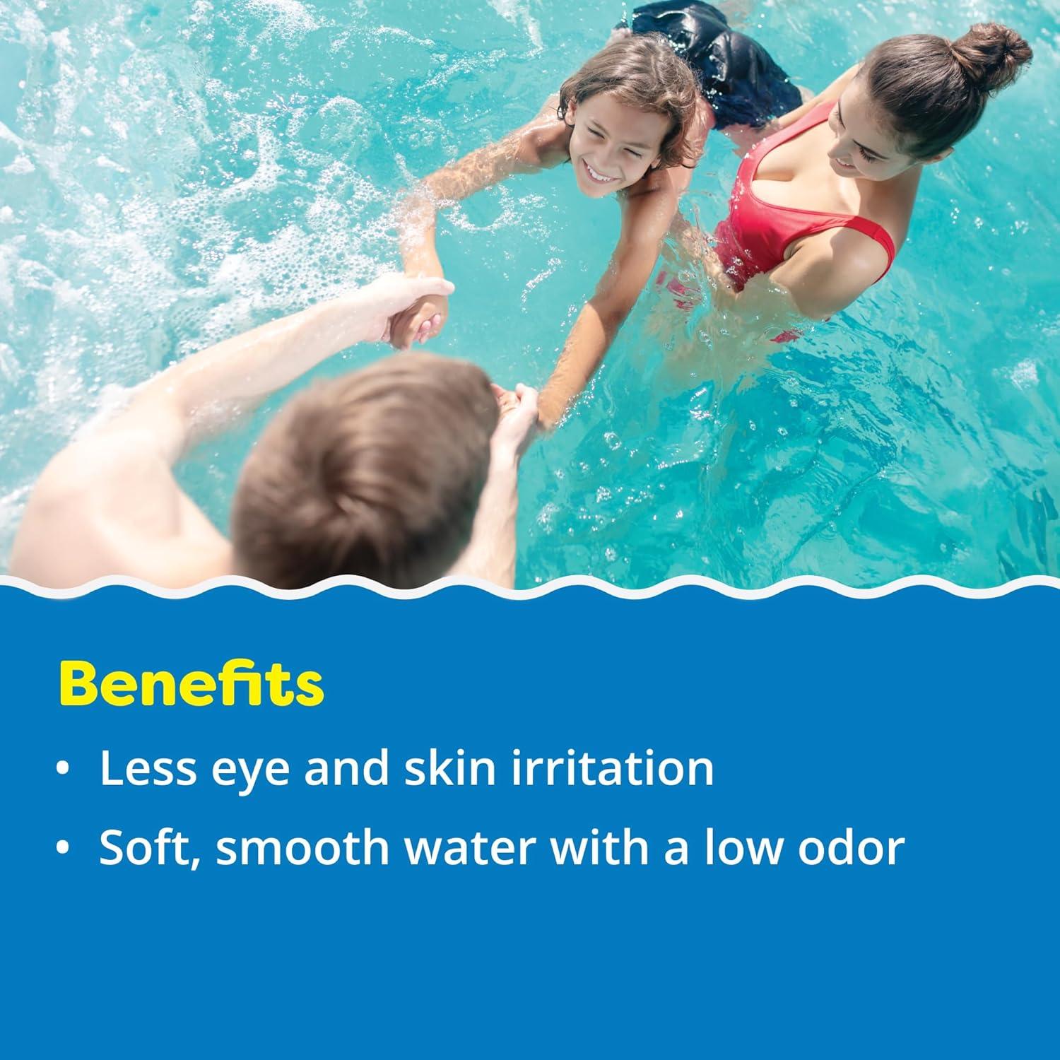 imageIn The Swim 1 Inch Bromine Plus Tablet Sanitizer for Spas Hot Tubs or Swimming Pools  PreStabilized Low Odor Chlorine Alternative  50 PoundsBromine Plus