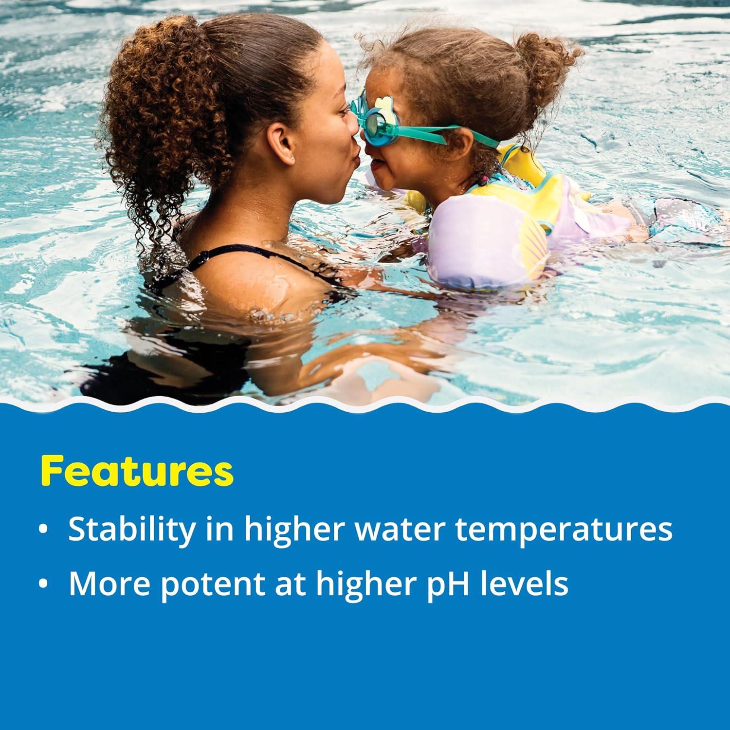 imageIn The Swim 1 Inch Bromine Plus Tablet Sanitizer for Spas Hot Tubs or Swimming Pools  PreStabilized Low Odor Chlorine Alternative  50 PoundsBromine Plus