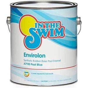 imageIn The Swim Synthetic RubberBase Pool Paint  Pool Blue 1 Gallon Old Packaging
