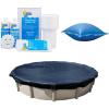 imageIn The Swim Swimming Pool Winterization Bundle Includes a 21 Round Economy Swimming Pool Winter Cover 15k Gallon Pool Winter Closing Kit and 4x4 Air Pillow
