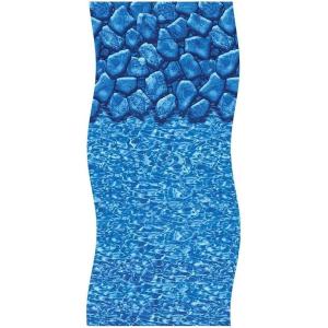 imageIn The Swim 15 Round 20 Mil Overlap Pool Liner for Above Ground Swimming Pools  Swirl Bottom Design  4852 Inch Wall Height25 milBoulder Swirl